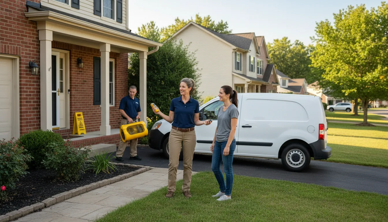 Residential water damage restoration in Brush, CO